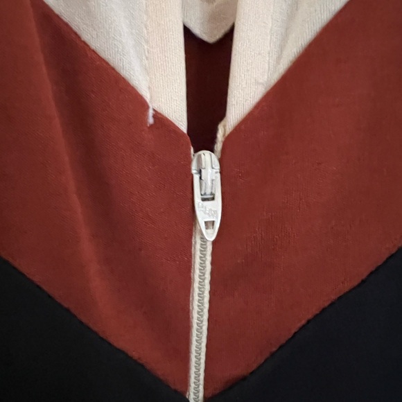 Incredible Vintage 70s Handmade Chevron Maxi Dress Gown - Picture 7 of 9